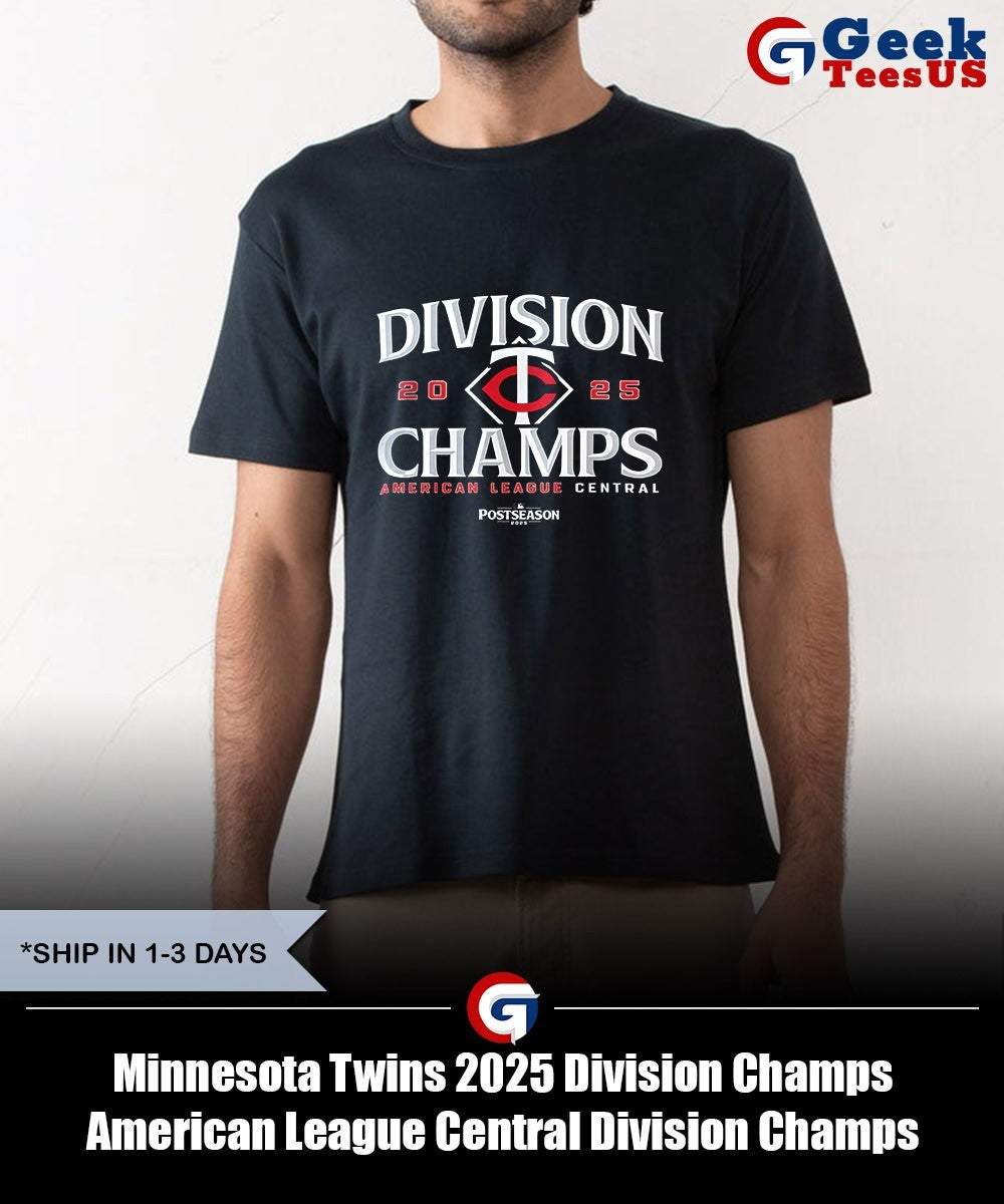 Minnesota Twins 2025 Division Champs American League Central Division Champs MLB Postseason shirt