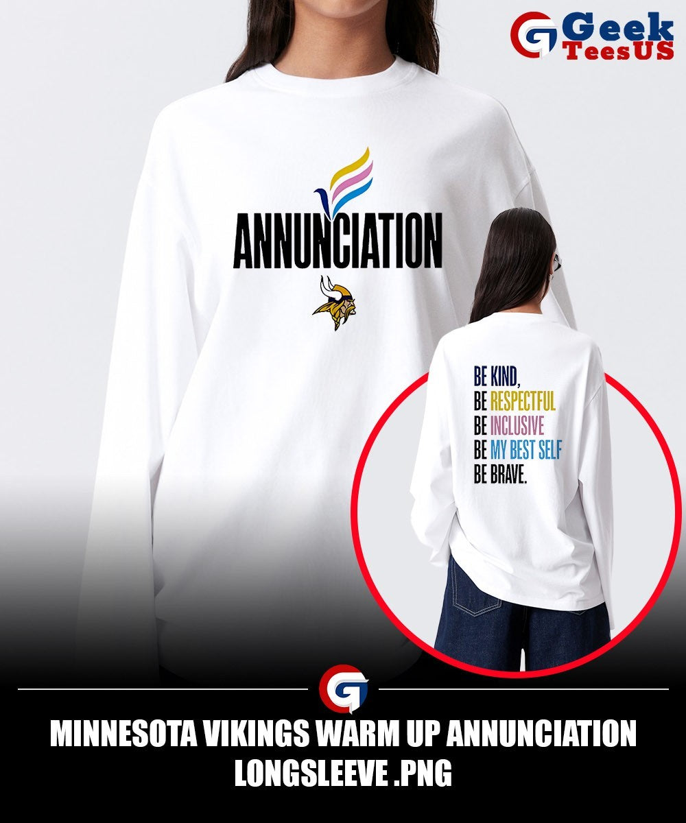 Minnesota Vikings Warm Up Annunciation shirt