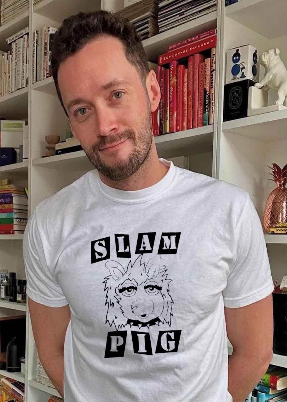 Miss Piggy Punk Aesthetic Slam Pig Graphic T-Shirt