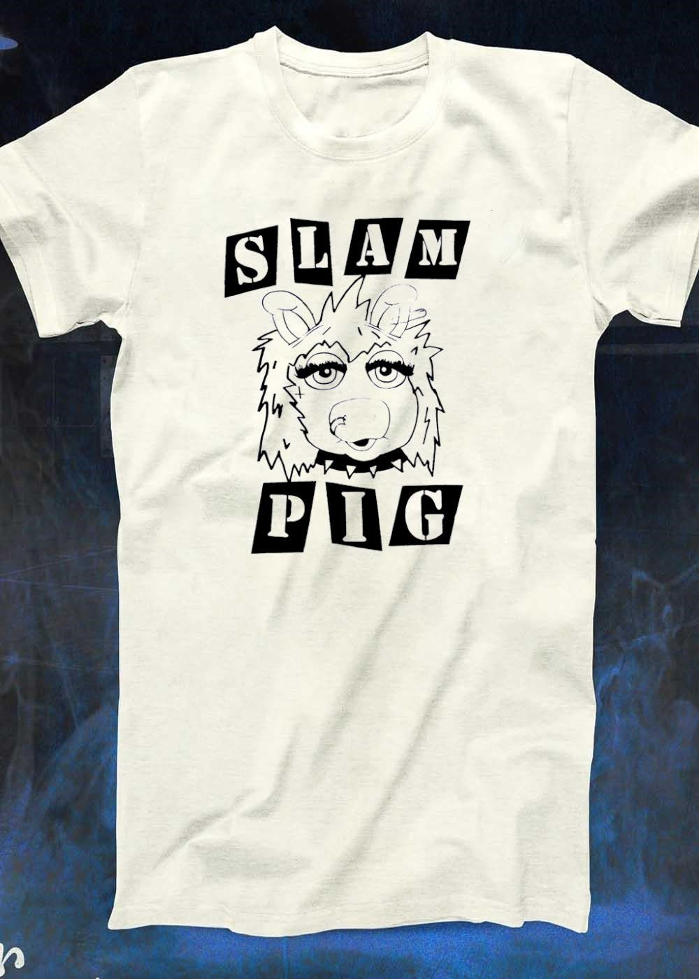 Miss Piggy Punk Aesthetic Slam Pig Graphic T-Shirt