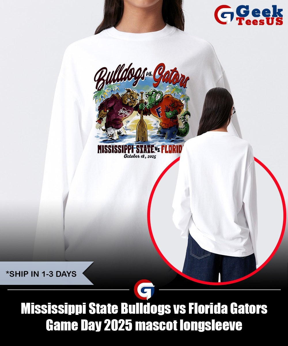 Mississippi State Bulldogs vs Florida Gators Game Day 2025 mascot shirt