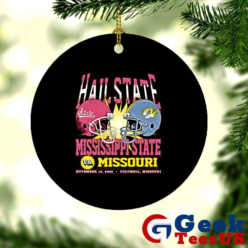 Mississippi State University vs Missouri Tigers Half State Game Day 2025 helmet shirt