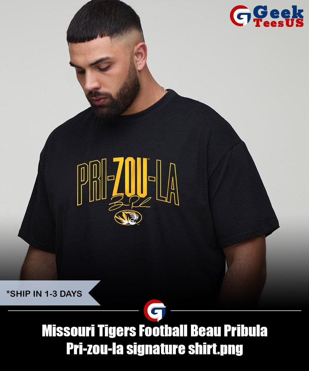 Missouri Tigers Football Beau Pribula Pri-zou-la signature shirt