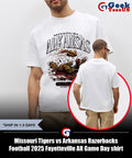 Missouri Tigers vs Arkansas Razorbacks Football 2025 Fayetteville AR Game Day shirt