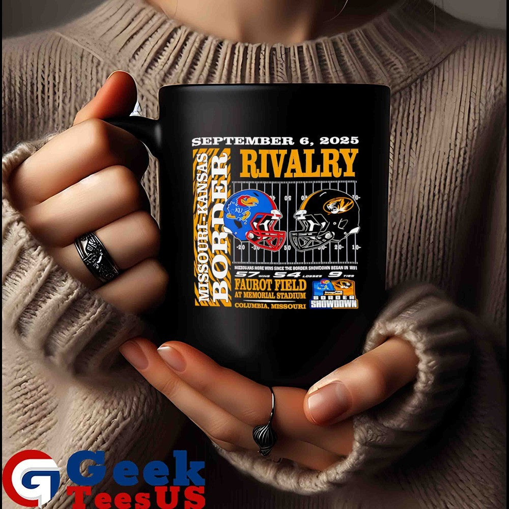 Missouri Tigers vs Kansas Jayhawks Border Showdown September 6 2025 helmet shirt