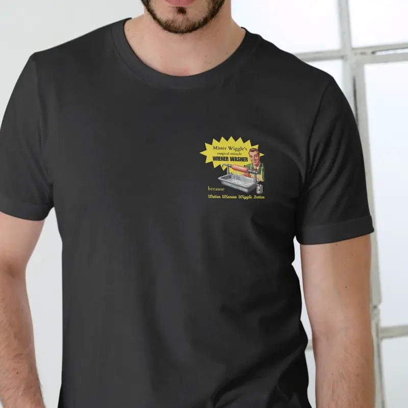 Mister Wiggles magical wiener washer T Shirt Cotton Menswear Hoodie, Sweatshirt | HypeDripTees.com