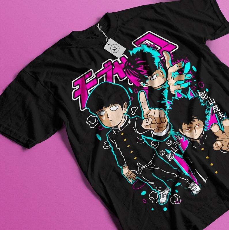 Mob Psycho 100 Manga Strip Anime Manga Gift Unisex shirt T-Shirt S-4XL Tshirt S-4XL Hoodie, Sweatshirt | HypeDripTees.com