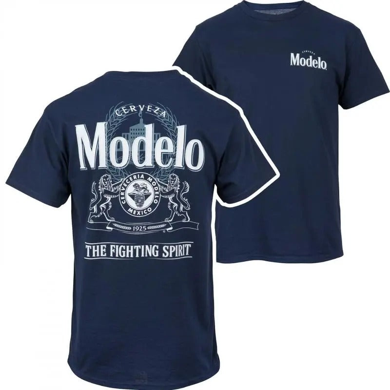 Modelo Especial The Fighting Spirit Classic Logo T-Shirt,  Sarcastic Graphic Tee, Unisex Classic Cotton Tee with 2 Sides...