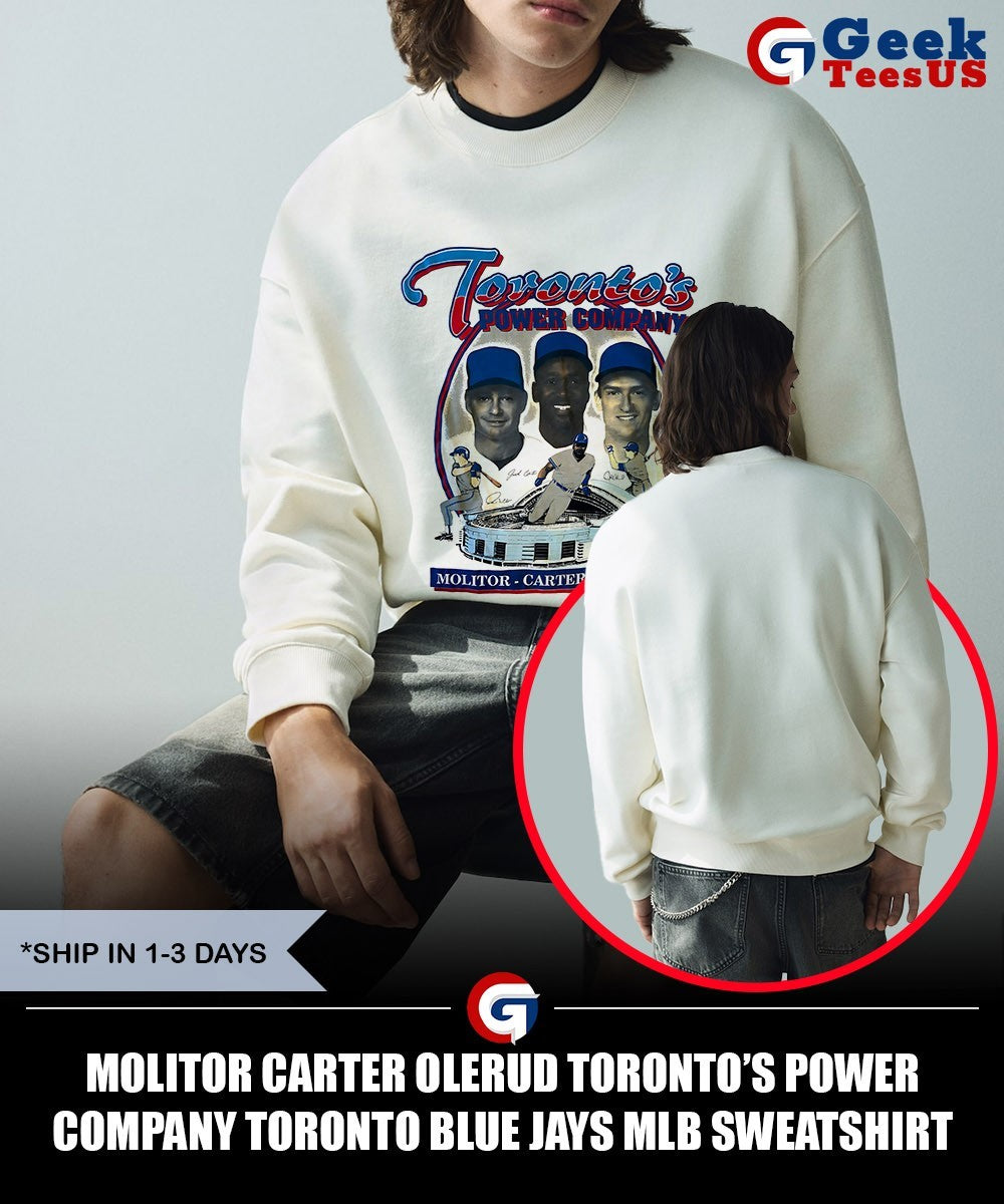 Molitor Carter Olerud Toronto’s power company Toronto Blue Jays MLB shirt