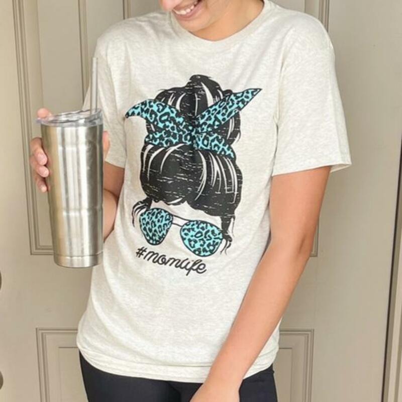Mom Life Messy Bun T-Shirt Hoodie, Sweatshirt | HypeDripTees.com