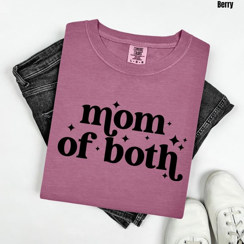Mom Of Both Comfort Colors T-Shirt 'NLB' Hoodie, Sweatshirt | HypeDripTees.com