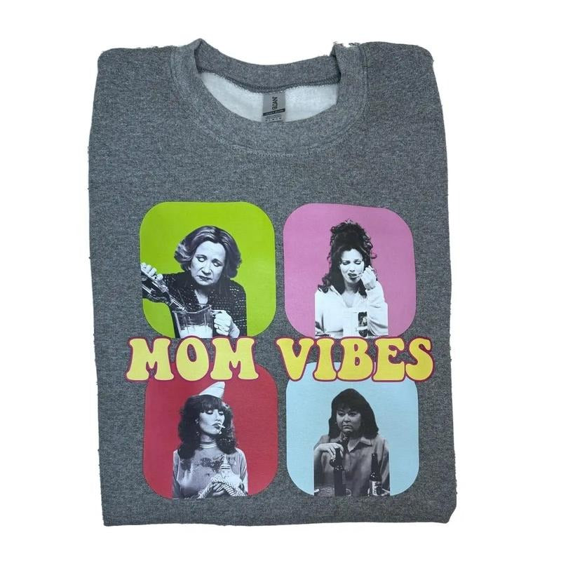 Mom Vibe CREW NECK SWEATSHIRT T-Shirts, Hoodie | HypeDripTees.com