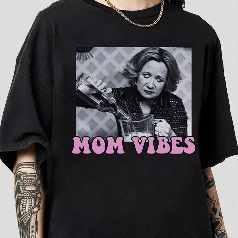 Mom Vibes 90s Gift for Mothers Day T-Shirt, Trendy Mama T-Shirt, Unisex Tee Hoodie, Sweatshirt | HypeDripTees.com