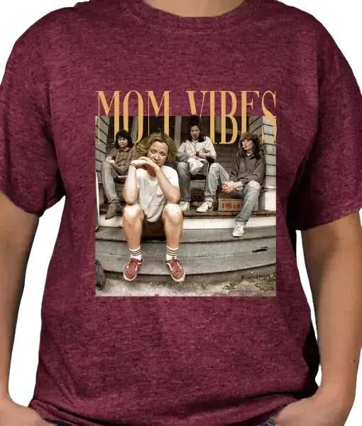 Mom Vibes TV Moms T-shirt Casual Summer Crewneck with Graphic Print Hoodie, Sweatshirt | HypeDripTees.com