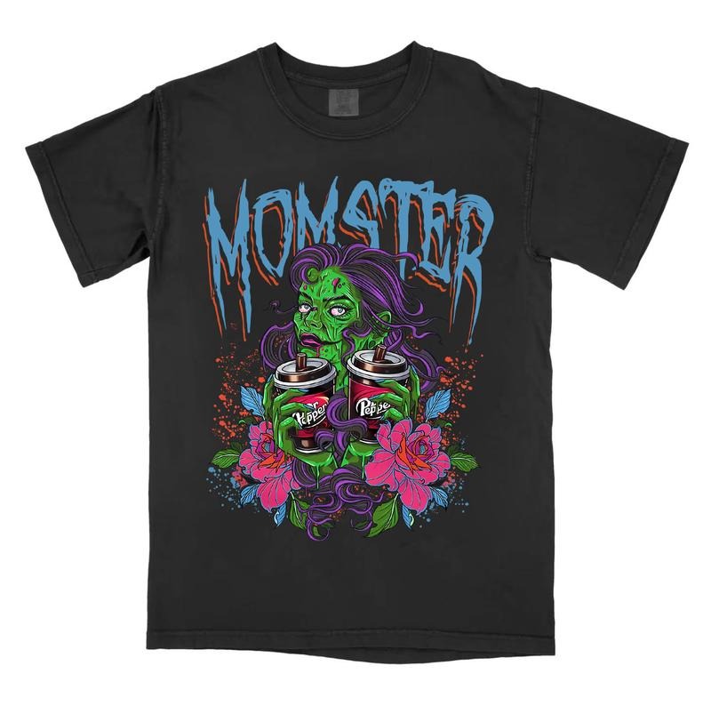 Momster Pepper - Comfort Colors Graphic T-Shirt Hoodie, Sweatshirt | HypeDripTees.com