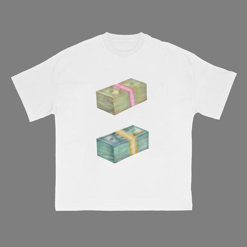 Money Tee Shirt Cotton Streetwear Fashion Y2K Crew Neck Short Sleeve Hoodie, Sweatshirt | HypeDripTees.com