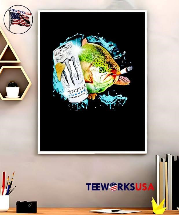 Monster Zero Ultra Fish Smoking Cigarette T-Shirt