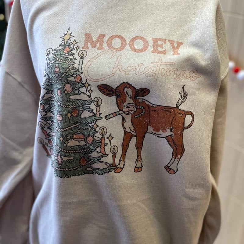 Mooey Christmas Sweatshirt T-Shirts, Hoodie | HypeDripTees.com