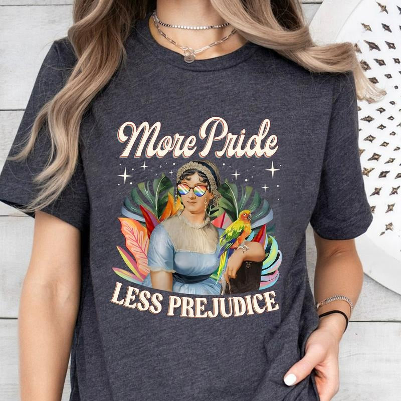 More Pride Less Prejudice Shirt, LGBTQ Shirt, Proud Ally Shirt, Pride Month Shirt, Supporting Lgbt People Shirt Hoodie,...