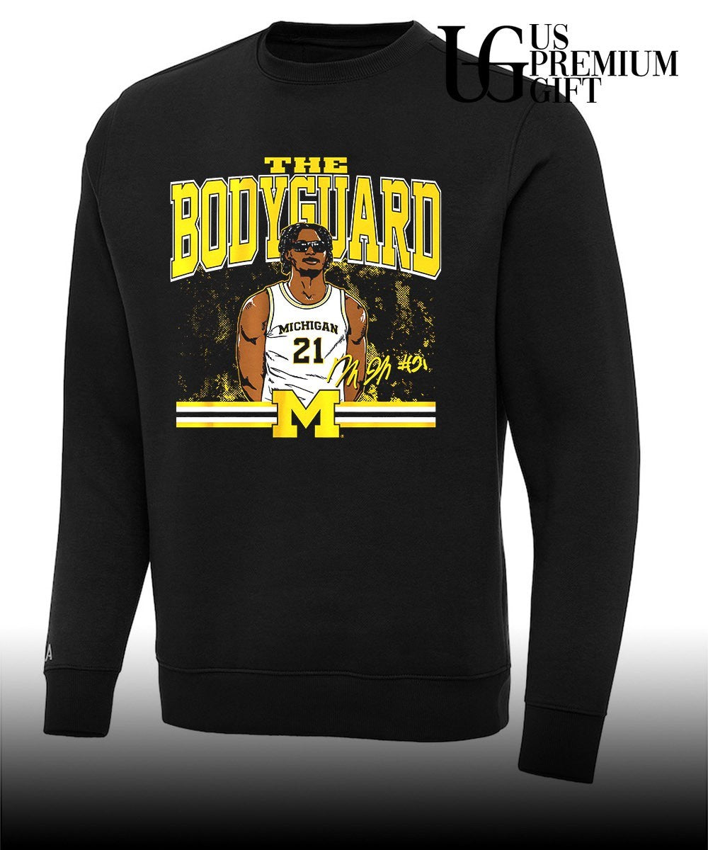 Morez Johnson Jr. The Bodyguard Michigan Wolverines basketball signature shirt