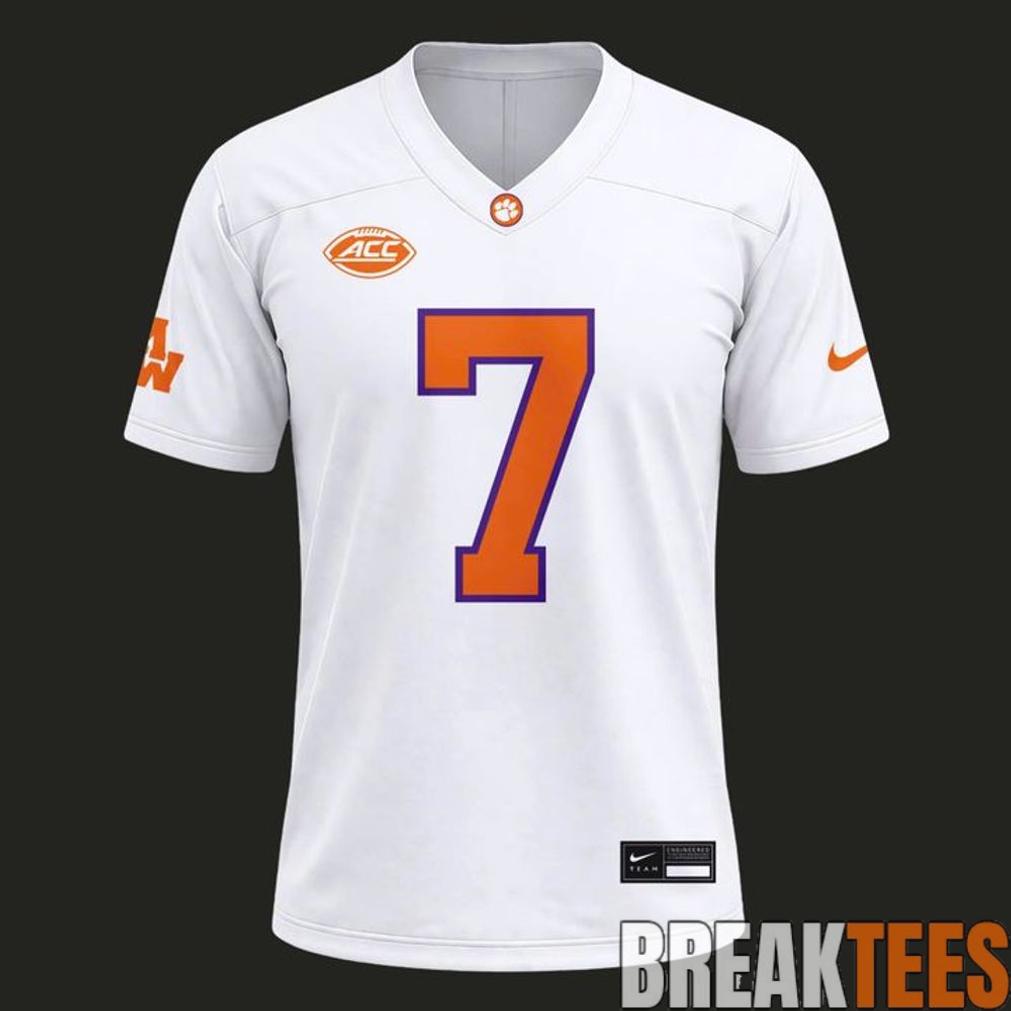 Morgan Wallen x Clemson Tigers White Football Jersey