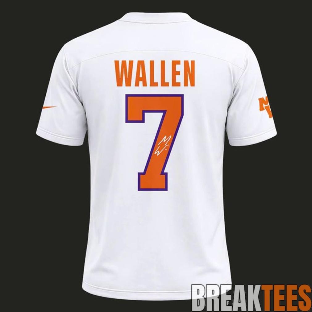 Morgan Wallen x Clemson Tigers White Football Jersey