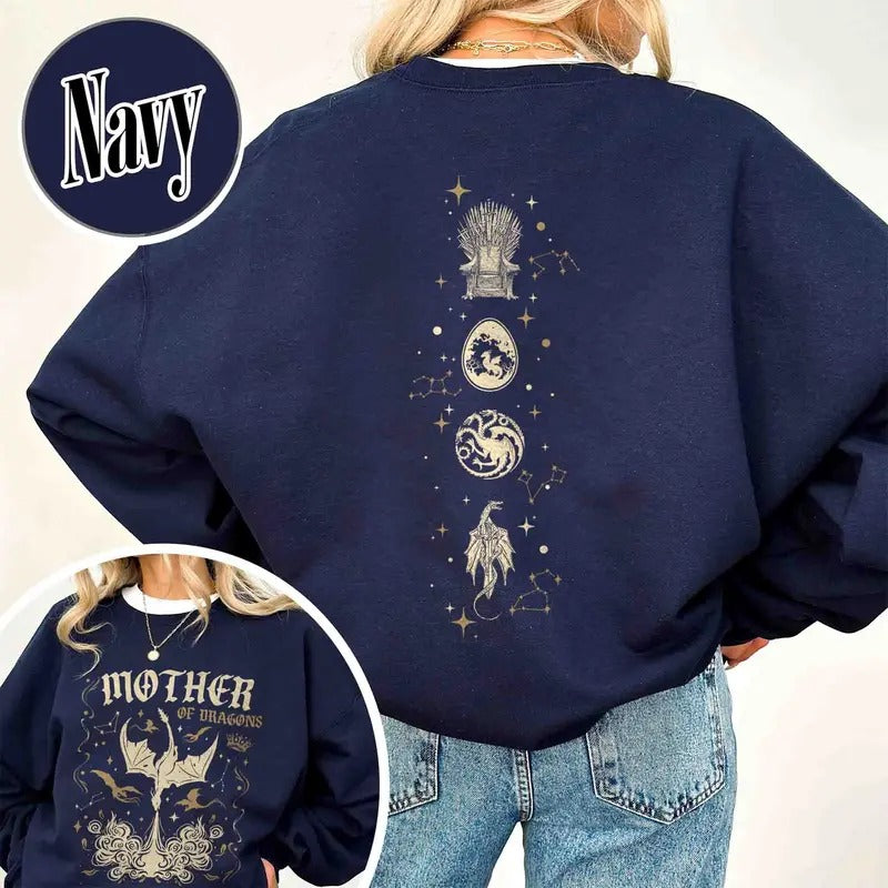 Mother Of Dragons Sweatshirt, Mother Of Dragons Shirt, Mother Of The Dragons T Shirt, GoT Gift, Dragon Shirt, Dragon...