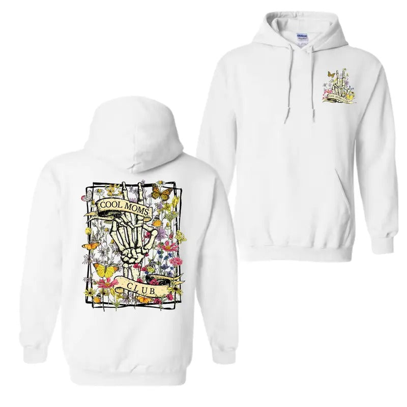 Mother's Day Cool Moms Club 2 Sided Funny Halloween Mom Hoodie T-Shirt - Unisex Shirt Sweatshirt | HypeDripTees.com