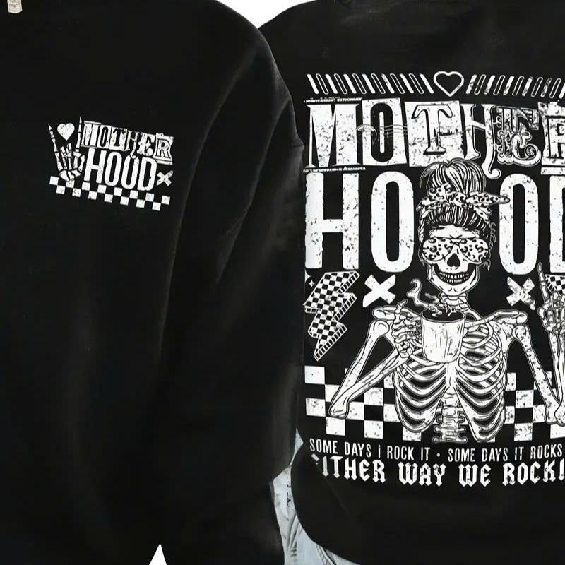 Motherhood Graphic Sweatshirt Cotton Fabric T-Shirts, Hoodie | HypeDripTees.com