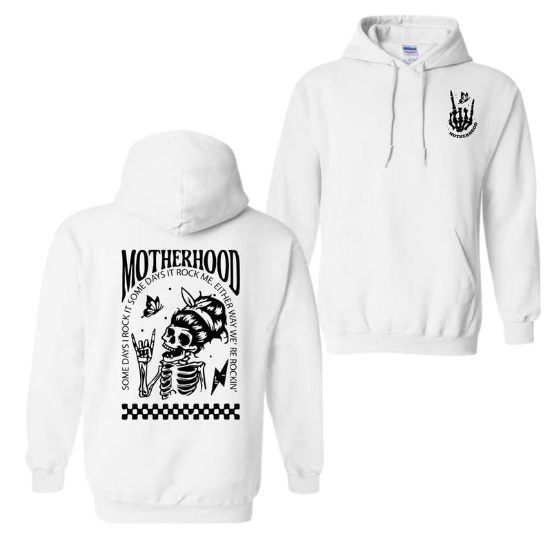 Motherhood Sometimes I Rock Sometimes Rocks Me 2 Sided T-Shirts, Hoodie, Sweatshirt