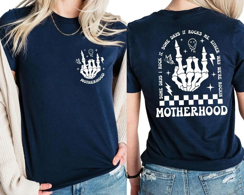Motherhood Sometimes I Rock It, Trend Shirt Hoodie, Sweatshirt | HypeDripTees.com