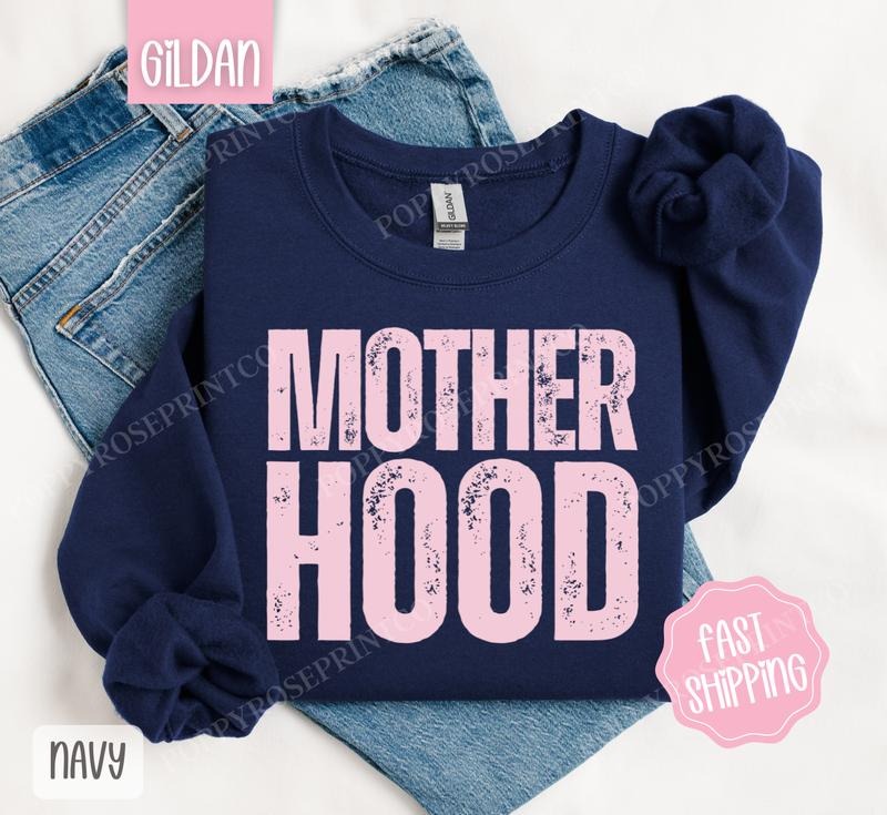 Motherhood Sweatshirt, Mama Crewneck, Cute Women's Sweater, Gift for Her T-Shirts, Hoodie | HypeDripTees.com