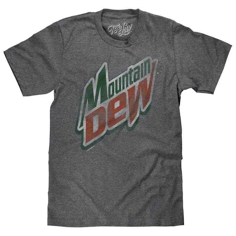 Mountain Dew Logo T-Shirt - Gray Hoodie, Sweatshirt | HypeDripTees.com