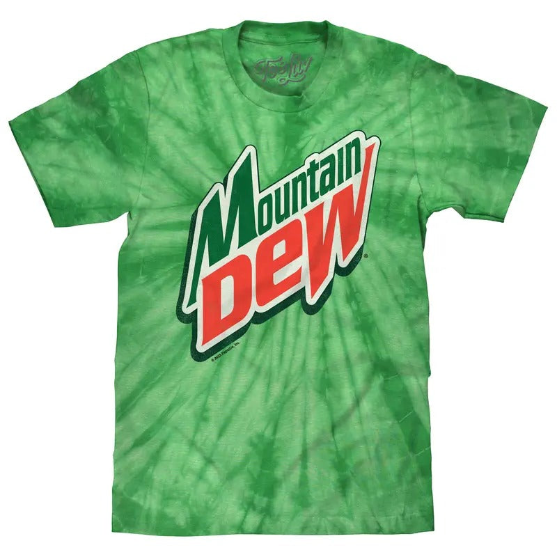 Mountain Dew Logo Tie Dye T-Shirt - Spider Kelly Hoodie, Sweatshirt | HypeDripTees.com