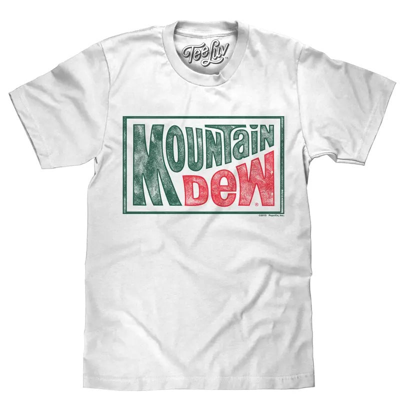 Mountain Dew Retro Logo T-Shirt - White Hoodie, Sweatshirt | HypeDripTees.com