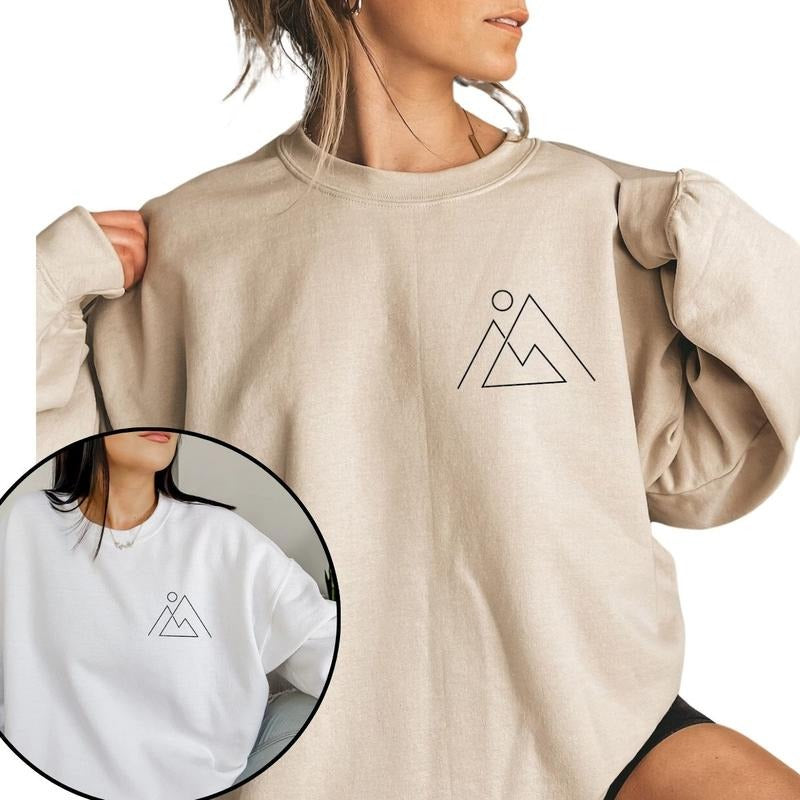Mountains Sweatshirt, Camping Sweatshirt, Pocket Mountain Sweatshirt T-Shirts, Hoodie | HypeDripTees.com