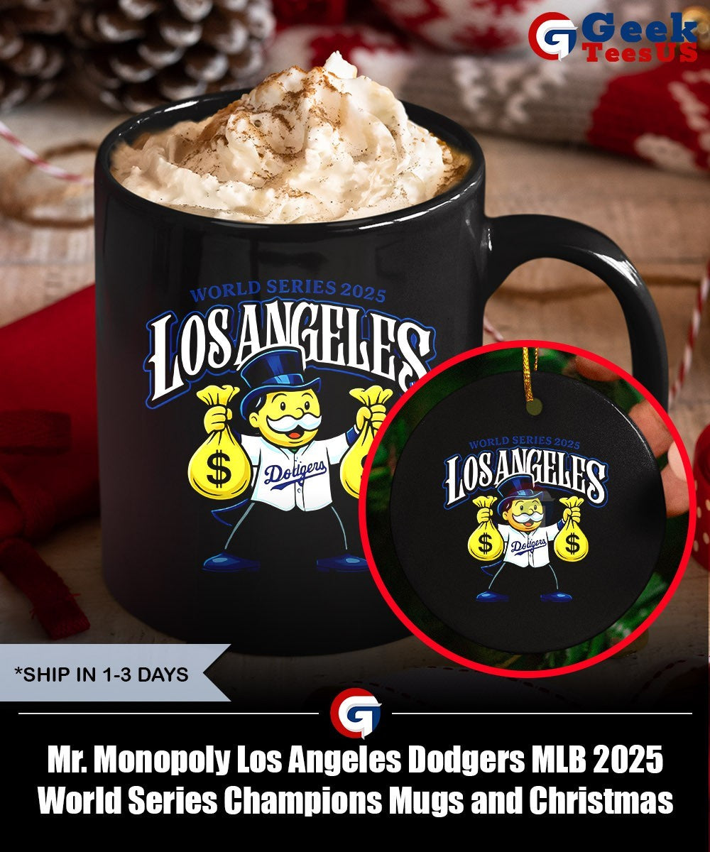 Mr. Monopoly Los Angeles Dodgers MLB 2025 World Series Champions shirt