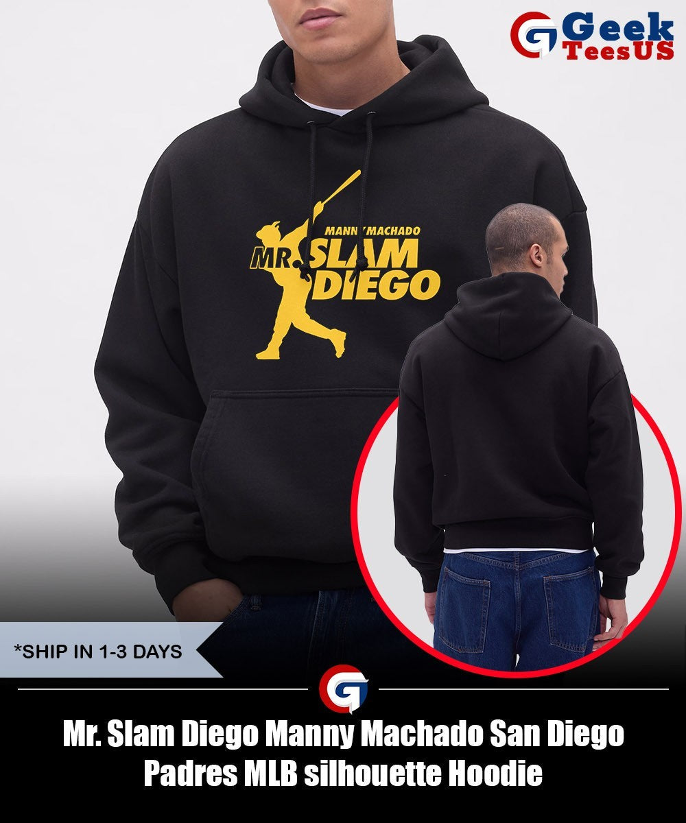 Mr. Slam Diego Manny Machado San Diego Padres MLB silhouette shirt