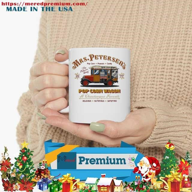 Mrs. Peterson’s Pop Corn Wagon The Popcorn Lady Since 1929 Chautauqua Favorite Vintage Popcorn Truck Shirt