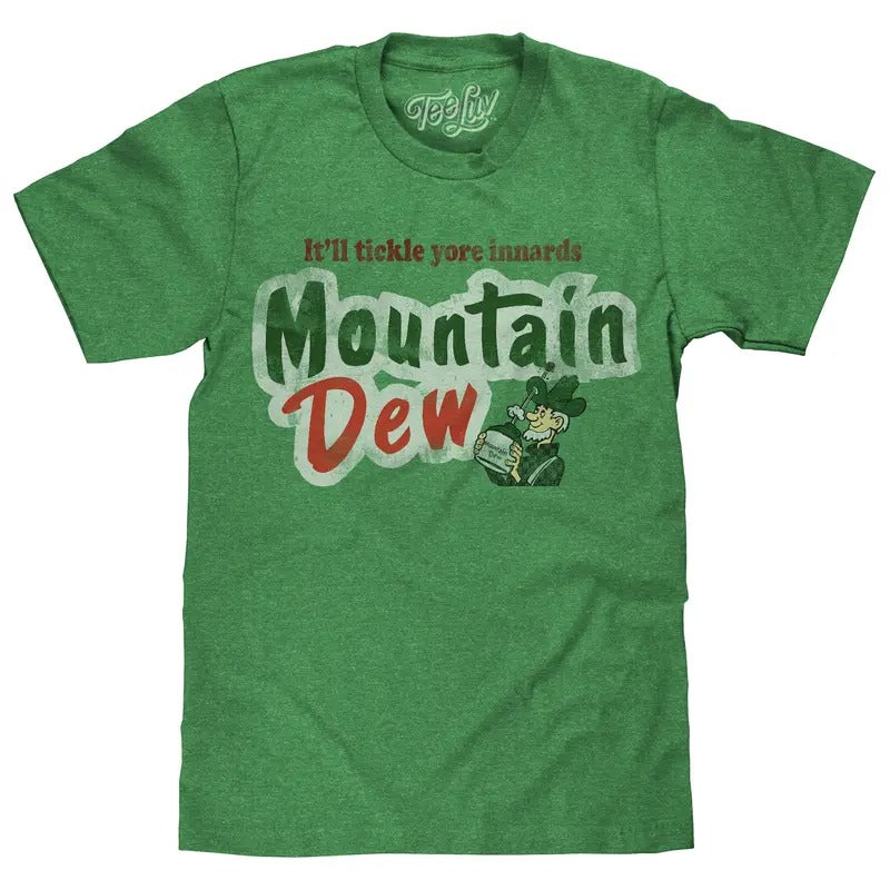 Mt. Dew It'll Tickle Your Innards T-Shirt - Green Hoodie, Sweatshirt | HypeDripTees.com