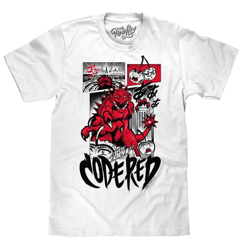 Mtn Dew Code Red Comic Book T-Shirt - White Hoodie, Sweatshirt | HypeDripTees.com