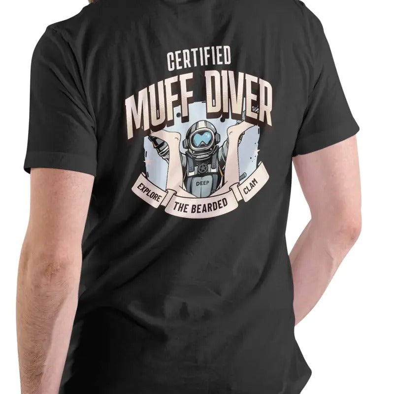 Muff Diver Explore the bearded clam T Shirt Cotton Menswear Hoodie, Sweatshirt | HypeDripTees.com