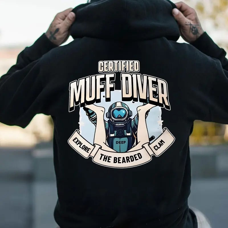 Muff Diver Explore the bearded clam T-shirt Sweatshirt Hoodie, Streetwear trending unisex shirt | HypeDripTees.com