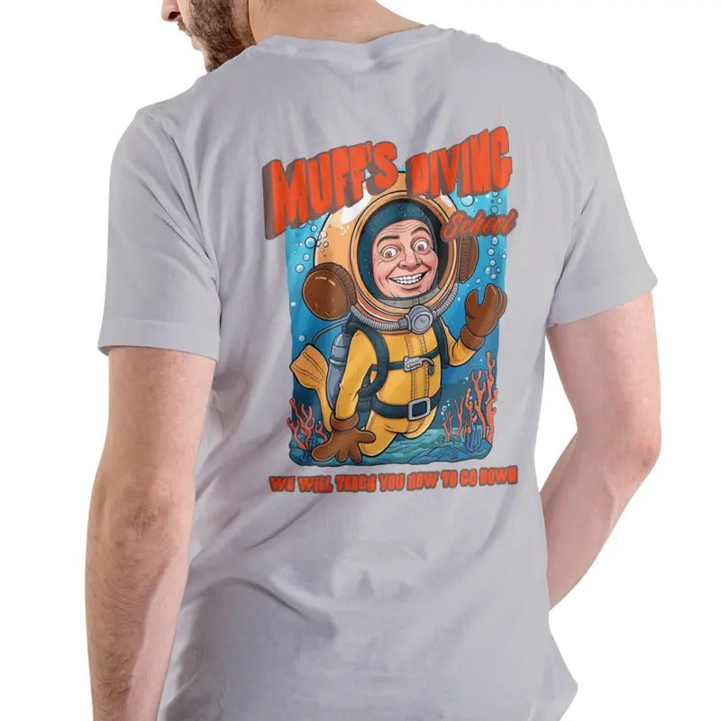 Muff's Diving School. We will teach you how to go down T Shirt Casual Cotton Hoodie, Sweatshirt | HypeDripTees.com