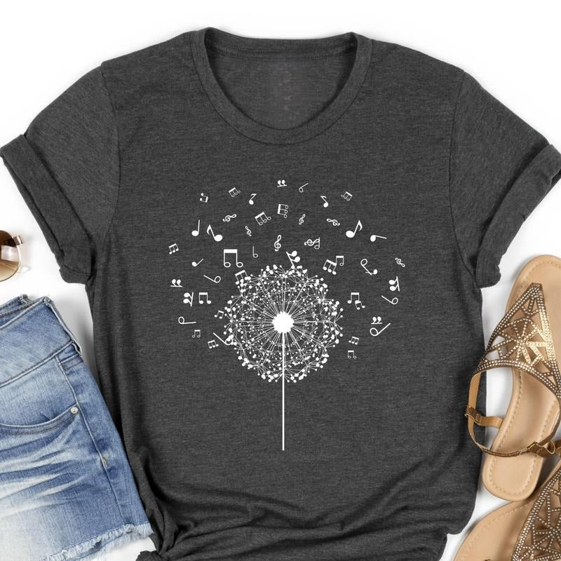 Music Notes Shirt - Wear Your Love for Music with Style! Top Womenswear Hoodie, Sweatshirt | HypeDripTees.com