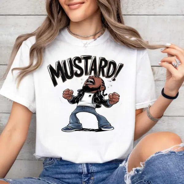 Mustard T-Shirt, Mustard Meme Gift Men and Women T-Shirt Casual Crewneck Hoodie, Sweatshirt | HypeDripTees.com