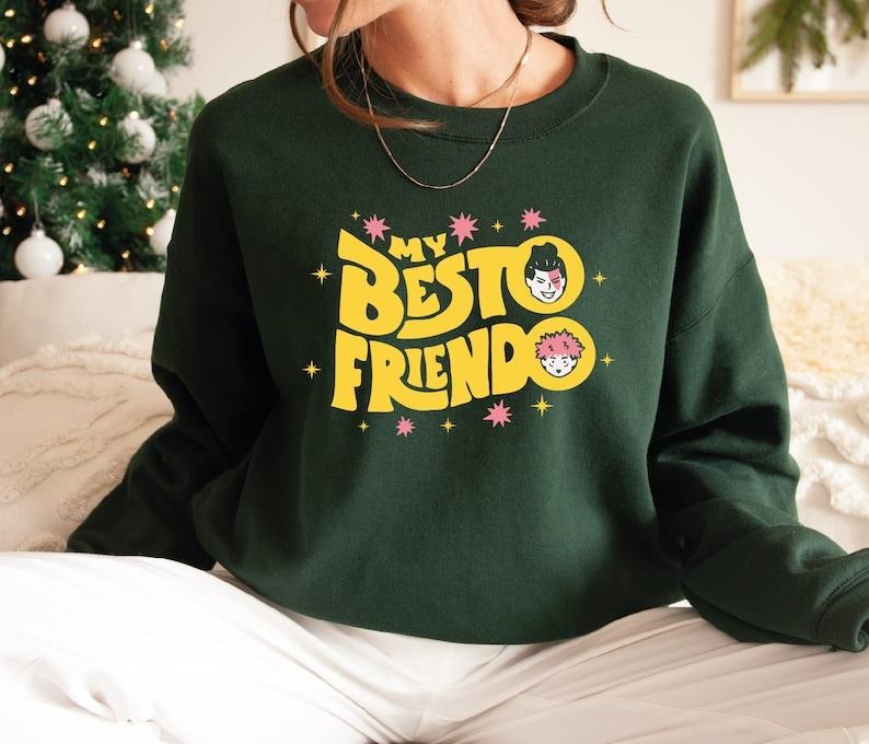 My Besto Friendo Sweatshirt, JJK Sweatshirt, Anime Sweatshirt T-Shirts, Hoodie | HypeDripTees.com