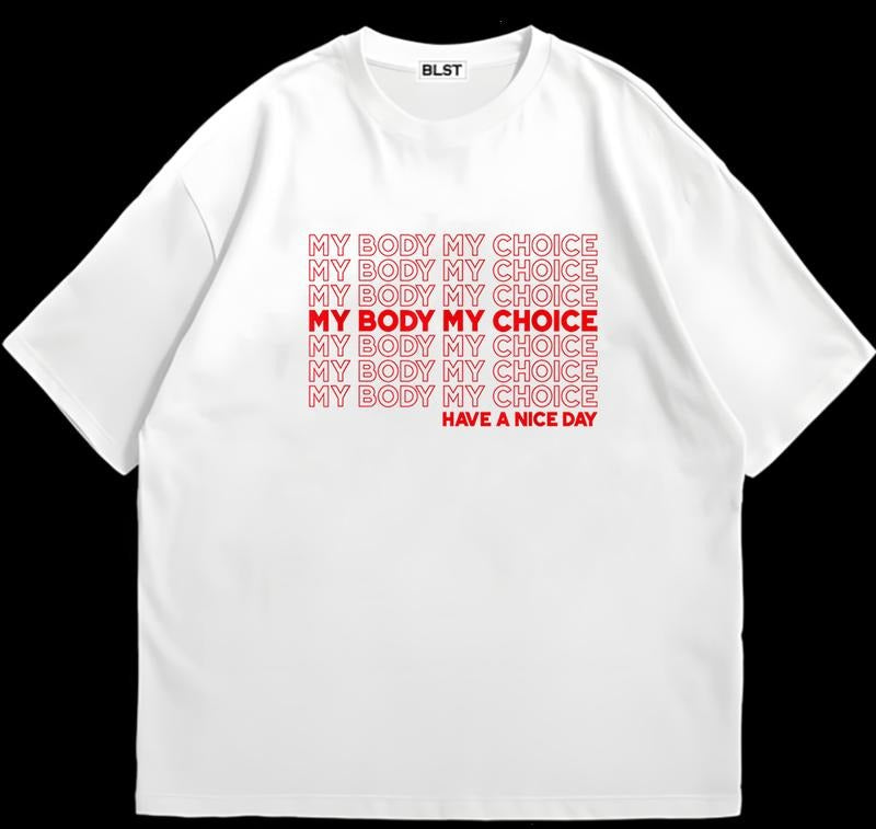 My Body My Choice Pro Choice Feminist Shirt T-Shirt Gift for Her Customizable Graphic Hoodie, Sweatshirt | HypeDripTees.com
