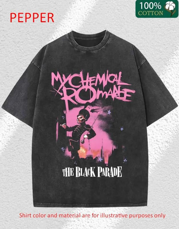 My Chemical Romance Black Parade Graphic T-Shirt, Emo Rock Shirt, Vintage Music Apparel, y2k clothing, Unisex Trendy...