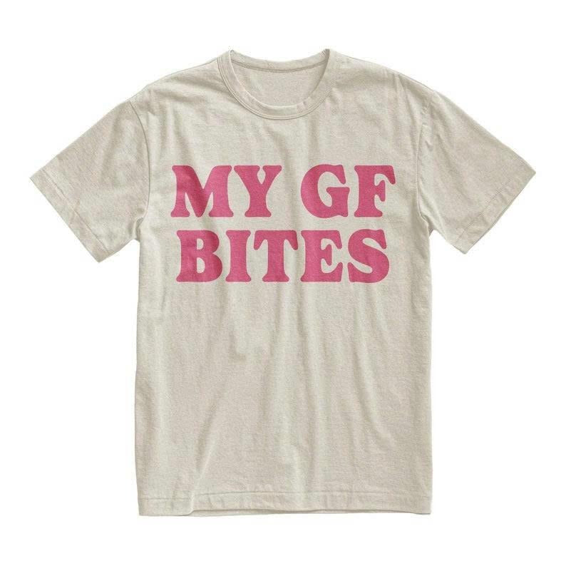 My Girlfriend Bites T-shirt, Valentine's Gift For Her For Him, Streetwear Womenswear Hoodie, Sweatshirt | HypeDripTees.com